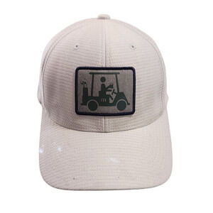 Travis Mathew "El Capitan" Golf Cart‎ Patch Adjustable Snapback Hat Gray